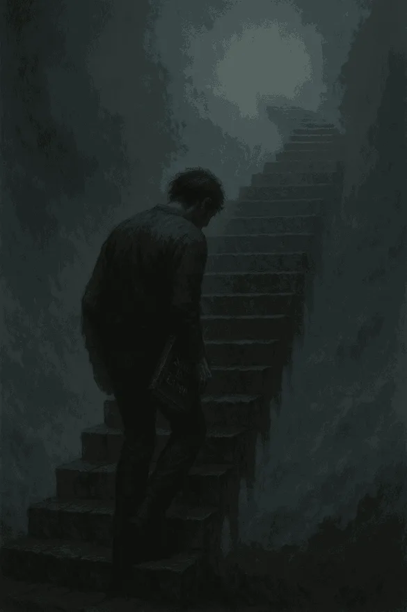 끝없는 계단을 오르는 꿈 장면, 완벽주의와 압박을 상징하는 이미지