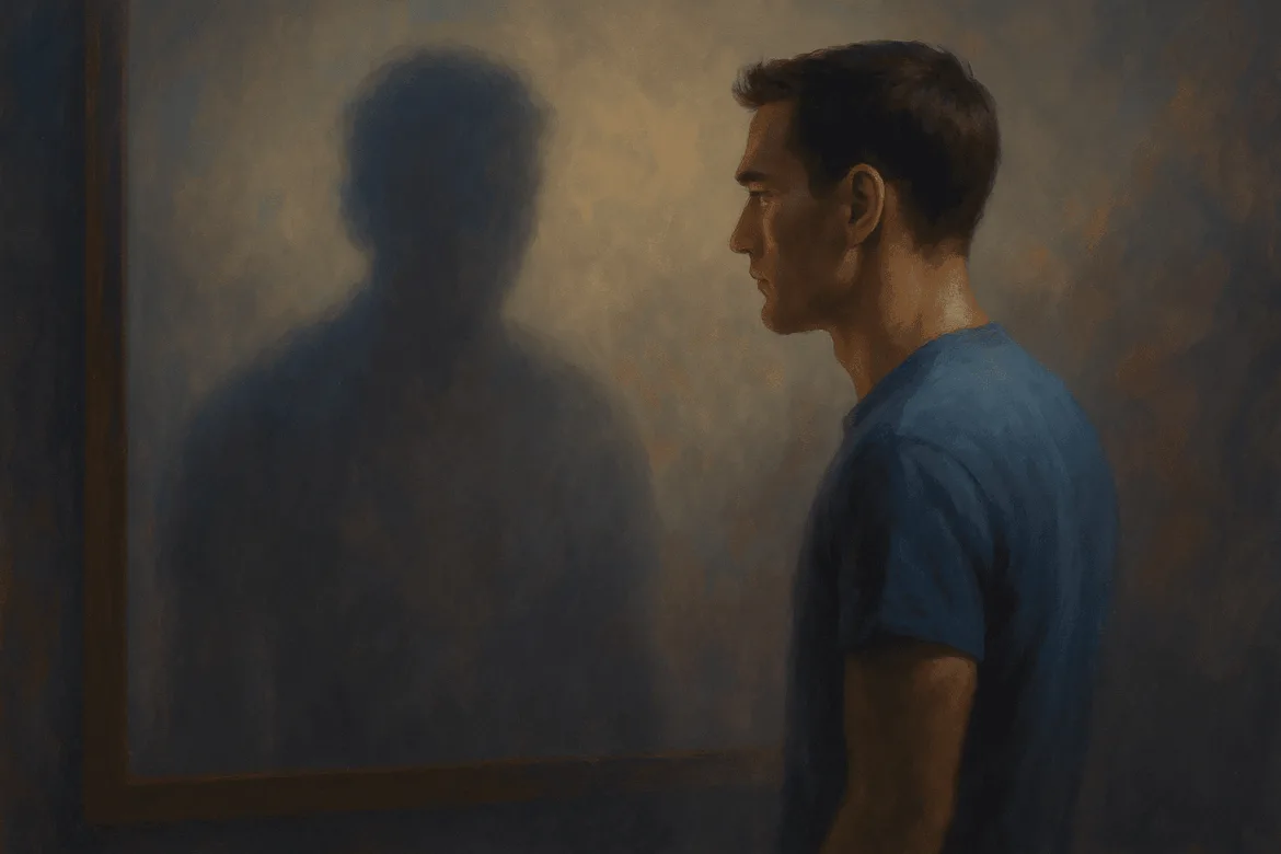 내가 나를 바라보는 꿈 장면, 자아 성찰과 정체성 혼란을 상징하는 이미지